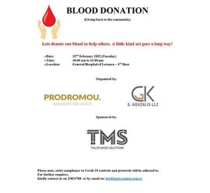 blood donation larnaca tailor made g kouzalis llc lawyer law firm cyprus